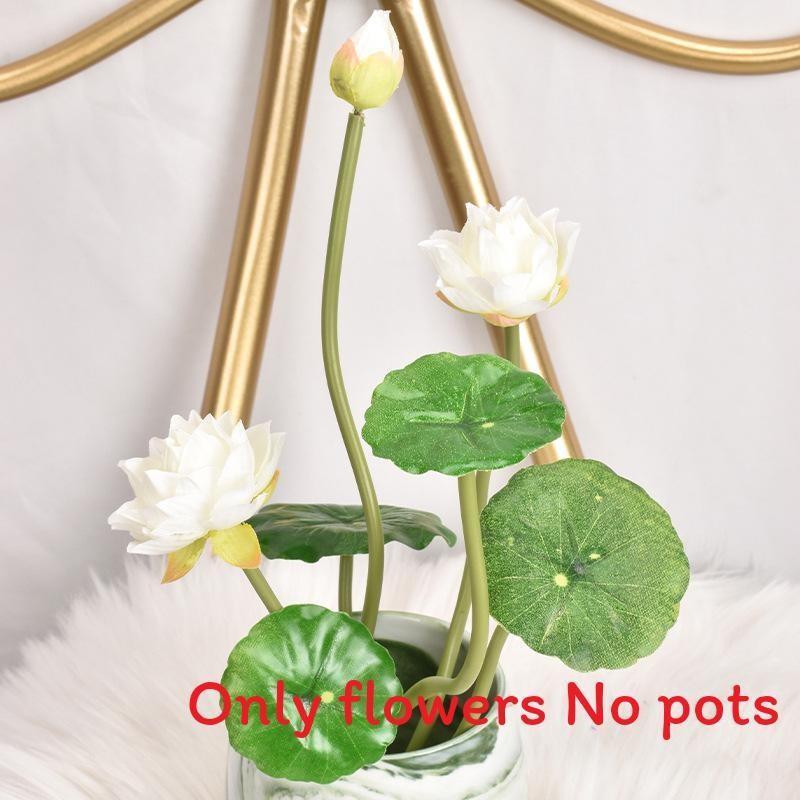 Lotus Simulated Leaves Artificial Flowers Ornament For Home Decoration Hotel