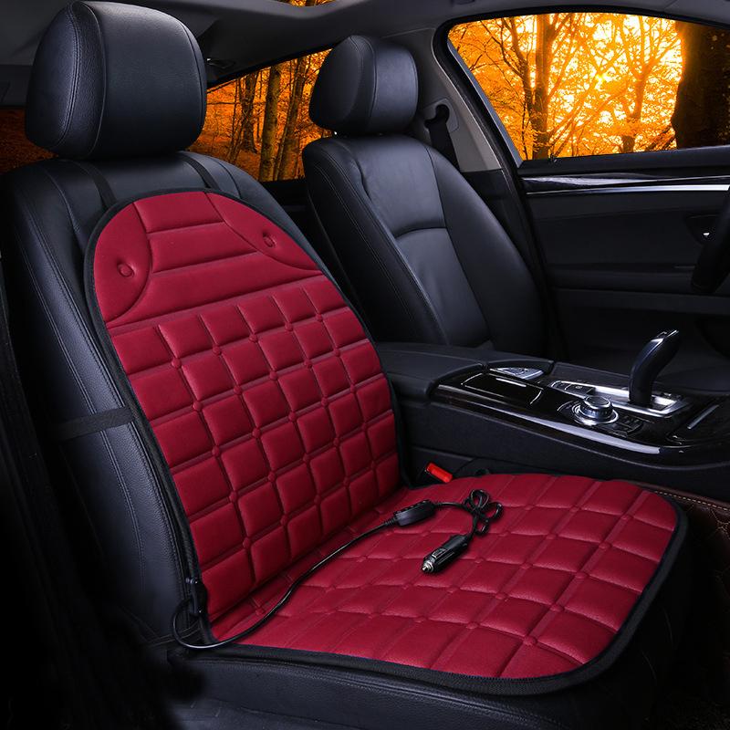 New Car Heating Square Cushion Electric Heating Warm Cushion Cushion Winter Car General Interior Home Office Warm Seat Cushion