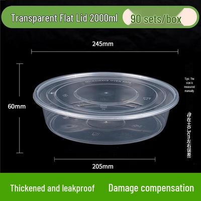 Disposable Round Plastic Takeaway Container