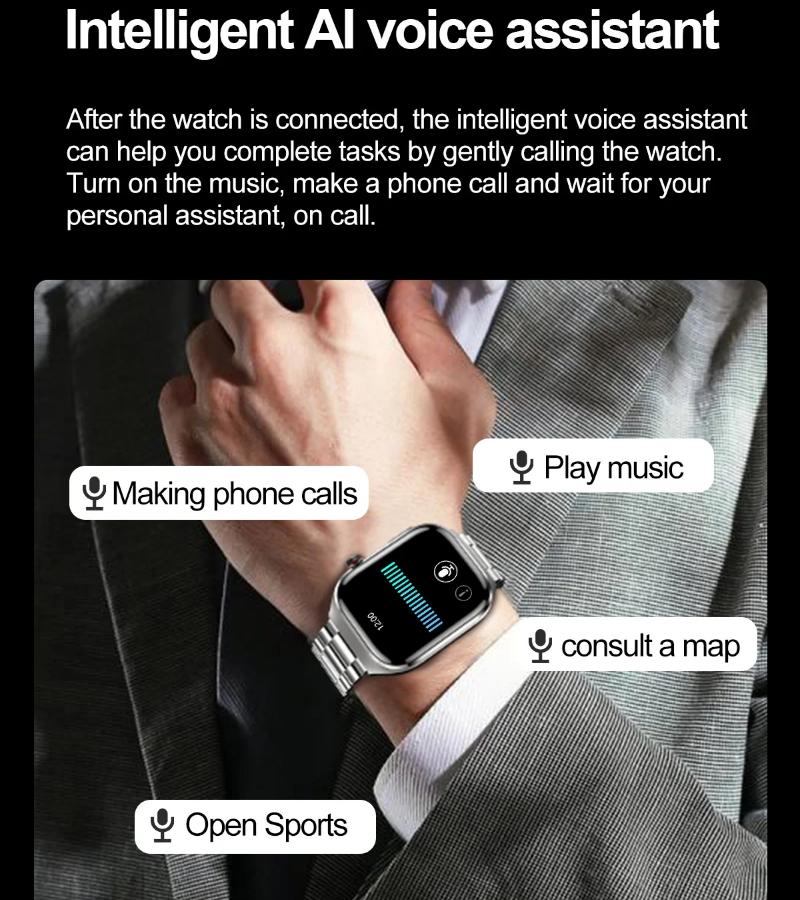 2025 Nové chytré hodinky na měření kyseliny močové, krevních tuků, EKG+PPG, pulzu, krevního tlaku, s Bluetooth voláním, sportovní pro Xiaomi, hodinky pro sledování zdraví