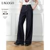 LAGOGO Women's 2025 Loose High-Waist Denim Jeans