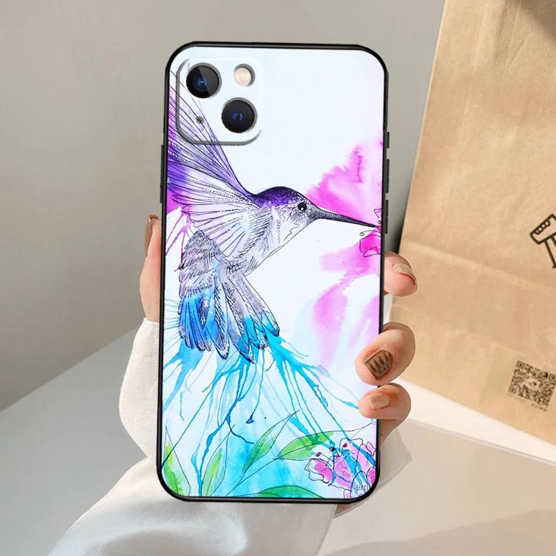 Hummingbird Phone Case For iPhone 17 Air 16 15 14 13 12 11 Pro Max 12 13 Mini 15 16 Plus 16e Cover Coque
