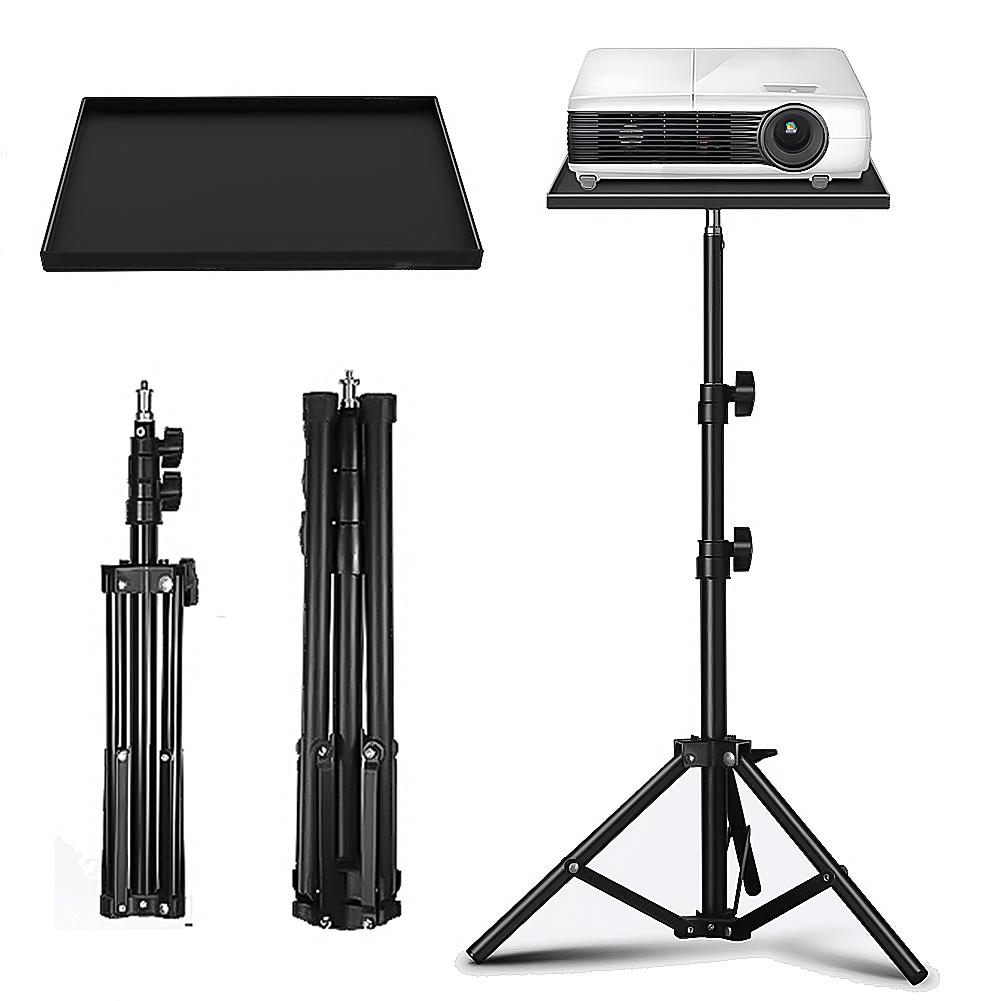 Projectors Tray 1/4inch Thread Floor Projector Stand 120CM Adjustable Telescopic Rod Tripod DJ Equipment Holder for Projectors