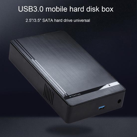 Set Data Storage ABS Enclosure 2.5/3.5 Inch HDD Driver-free Smart Sleep Hard Disk Case