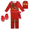 Ninjago Kids Red Ninja Costume Age 5-6 Halloween Party Dress Up Funny Gift