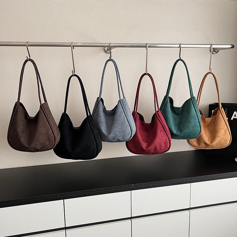 Large Capacity Tote Bag Women's 2025 Autumn New Lazy Style Shoulder Bag Handbag Versatile Underarm Bag