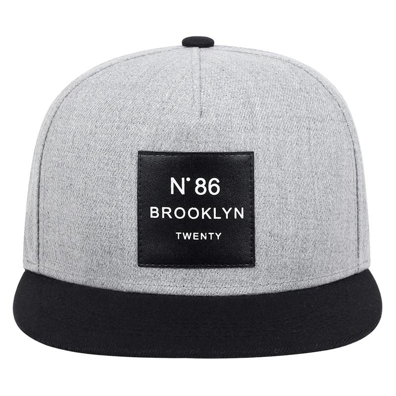 Men and Women BROOKLYN Baseball cotton adjustable Snapback Hat Leather label N86 Hip Hop Caps Sun Hat Unisex Trucker Hats