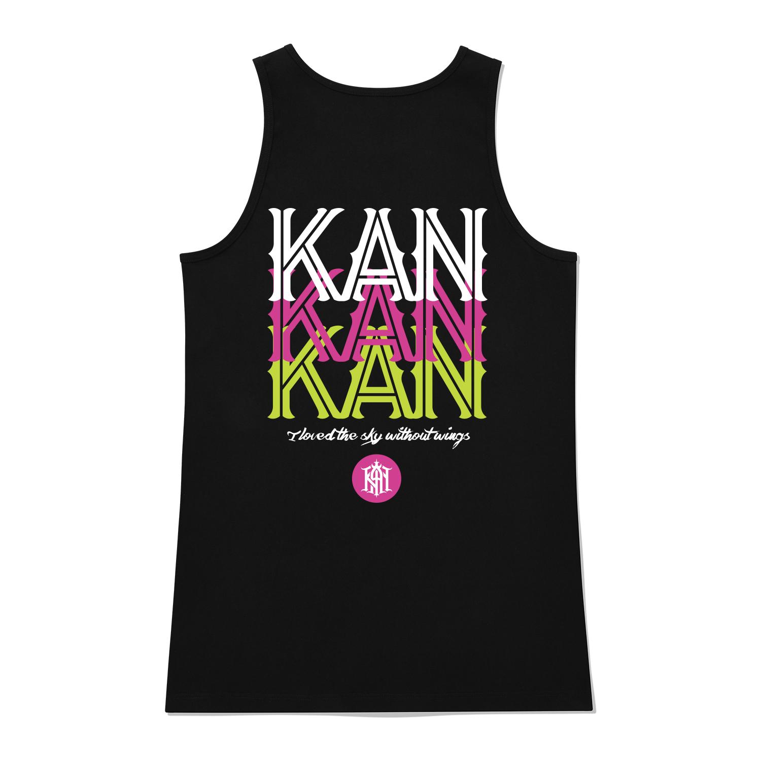 Khan 6312 Ksb0049 Two-Cut Line Long Sleeveless - Black Black/L