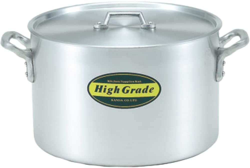 

Kanda pot made of 21cm made in with measuring for commercial 006198 High-grade half-cylindrical aluminum, (5.1L), Japan, lines, use, restaurants,