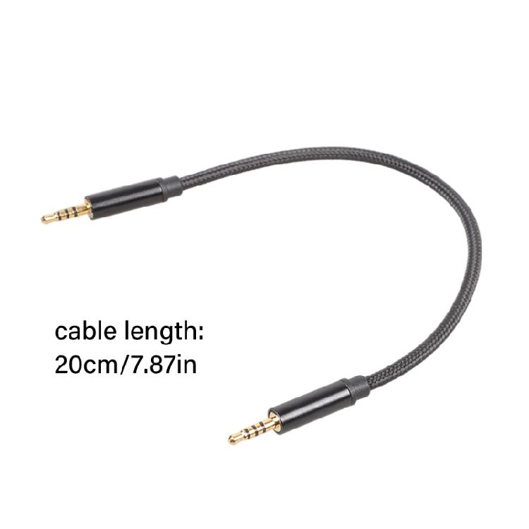 Heavy Duty 2.5mm Audios Cable with 4Pole TRRS Plugs Builts with Gold Plate Terminals OFC Conductors for Clear Audios
