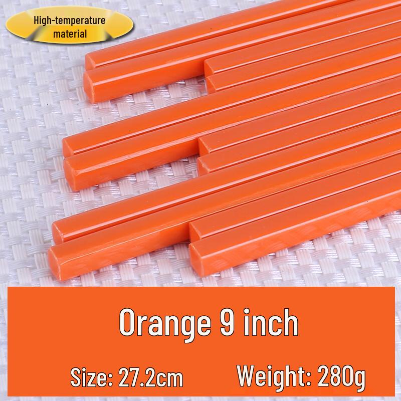 MOLUONA Orange Melamine Chopsticks