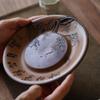 Yixing Zisha Pine Wave Purple Clay Hand-Carved Tea Tray