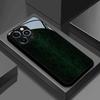 Deep Green Snake Skin Texture Tempered Glass Phone Case For iPhone 17 16 15 14 13 12 11 Pro Max 17 Air 7 Plus XS X XR Cover