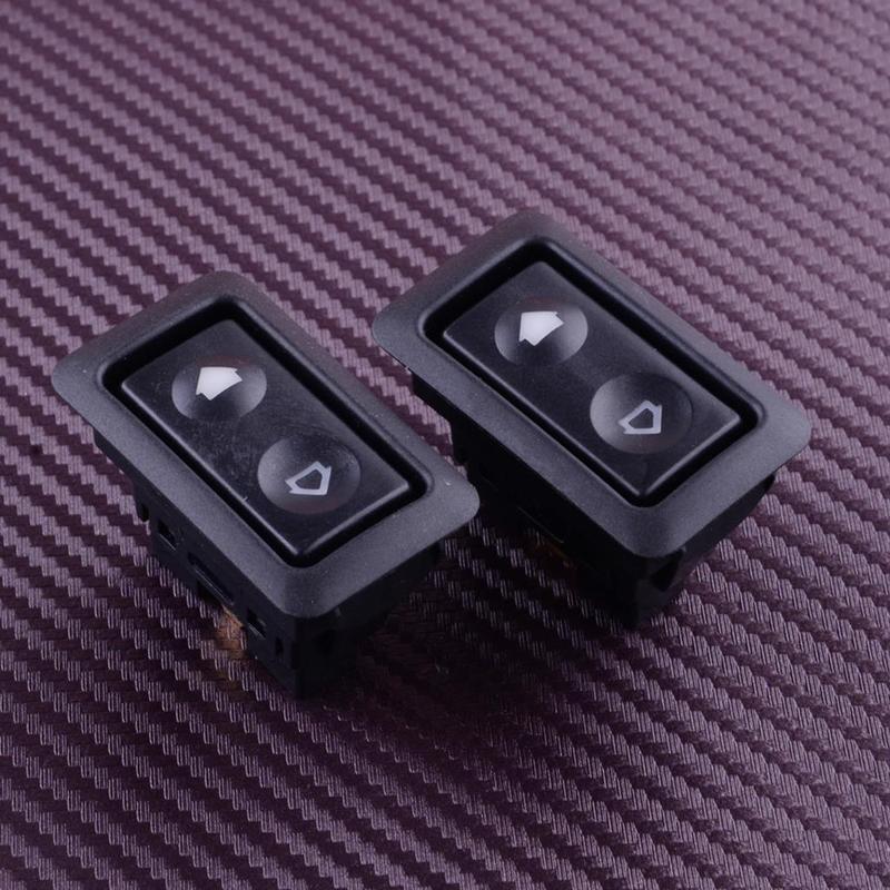 2Pcs DC 12V 6 Pin Electric Power Window Indicator Light Control Switches Kit Car Universal Accessories New