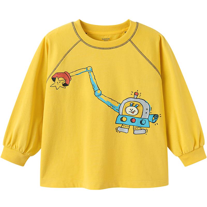 Balabala Kids' Pure Cotton Long-Sleeve T-Shirt