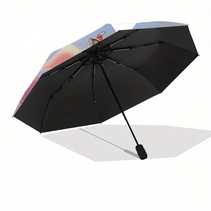 Disney Dumbo Manual Opening and Closing Umbrella - 8-Rib Reinforced Folding Design, Lightweight and Portable, Suitable for Daily Business Us