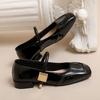 Fashion Mary Jane Women's Shoes New 2024 Fashion Elegant Not Tired Feet Shoes Shallow Mouth Low Heeled Flat Shoes for Women
