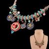 Gypsy Ethnic Tribal Turkish Boho Chain Bid Necklace Tassel Pendant Fringe