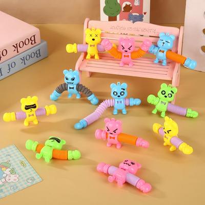 Stretchable Cartoon Bear Decompression Toy for Parent-Child Interaction - Ideal Gift or Kindergarten Prize