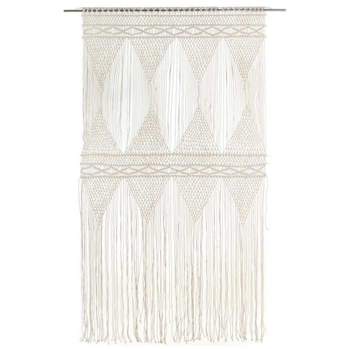 VidaXL Macramé Curtain 140x240 Cm Cotton