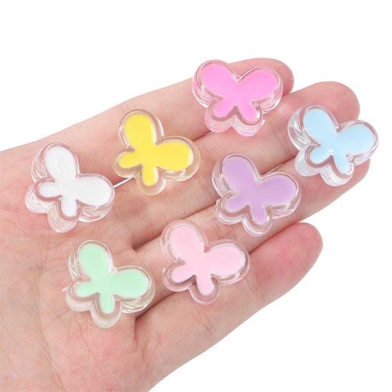 

10 шт. акриловые бусины, прозрачные бусины с капающим маслом для DIY ожерелья, браслета, серьг, изготовления ювелирных изделий