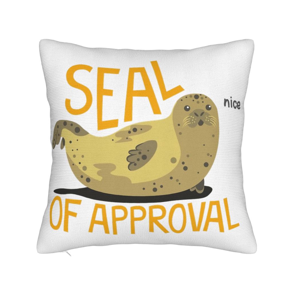 Neil The Seal Pillowcase Soft Polyester Cushion Cover Decoration Pillow Case Cover Home Wholesale 40*40cm