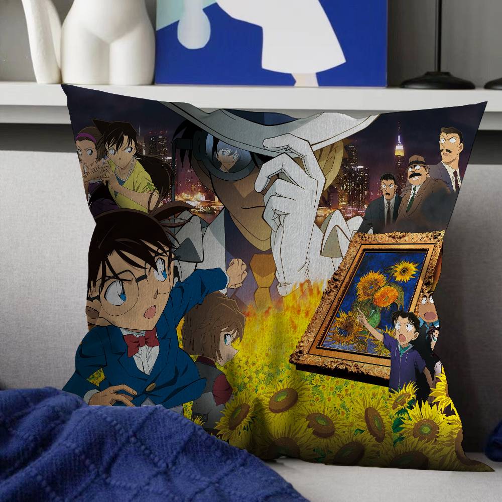 Anime D-Detective C-Conan Personalized Pillow Dust Cover Bedroom Kids Party Decoration Pillowcase Birthday Children Gift