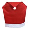 3Pcs Christmas Dining Chair Cover Santa Claus Hat Chair Slipcover for Xmas Home Decor