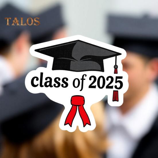 10/30/50 Teile/beutel Klasse von 2025 Graduierung Saison Aufkleber Starke Kleberücken Beschichtete Papier Senioren Schule Aufkleber