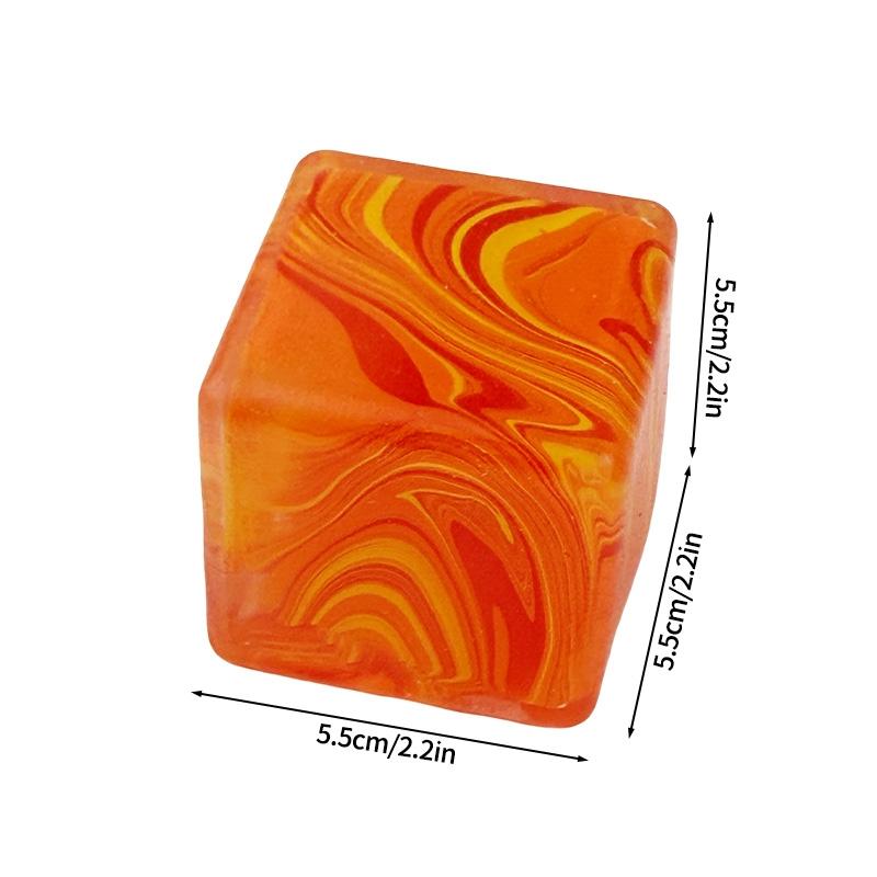 Nee Doh Ice Cube Maltose Decompression Toy Ice Cube Fidget Toys Squeeze Toy Anti-Stress Sensory Toy Pinch For Kids Adults Gift