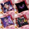V-Valorant CLOVEGame Cushion Cover Anti-dustmite Pillowcase Invisible Zipper Silky Short Plush Sofa Cushion Cover