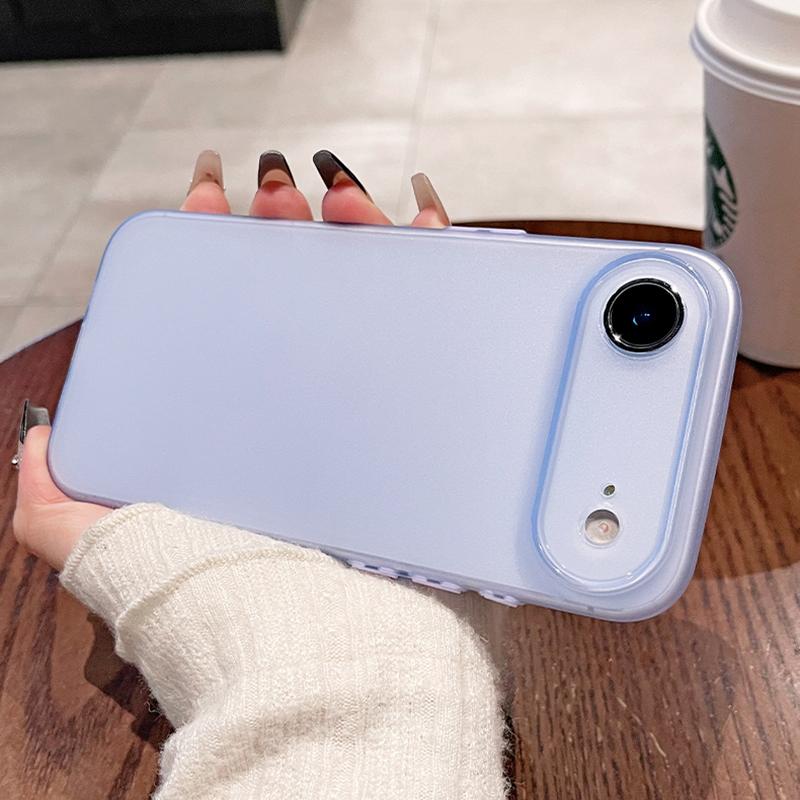 0.45mm Ultra Thin Matte Soft Silicone Case For iPhone Air 17 16 15 14 Pro Max Plus 16E Candy Color Translucent Slim Clear Shell