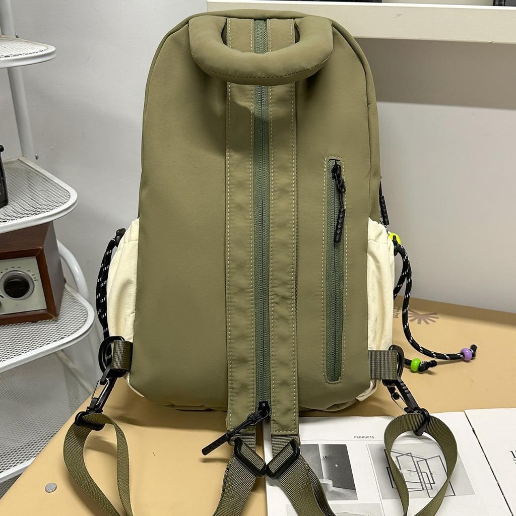 Schoolbag Casual messenger bag Men's daily versatile multi-purpose tablet small backpack Women's lightweight versatile cycling breast bag