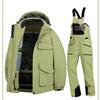 Men's Winter Ski Suit Set: Windproof Waterproof Jacket and Warm Bib Ski Clothing 