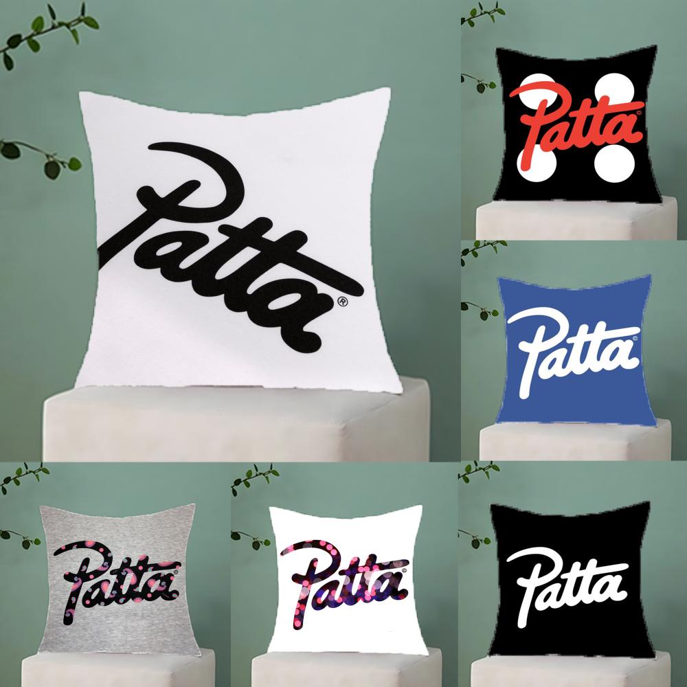 Luxurious PPattaS Pillow Case Antidustmite Pillowcase Invisible Zipper Silky Short Plush Sofa Cushion Cover