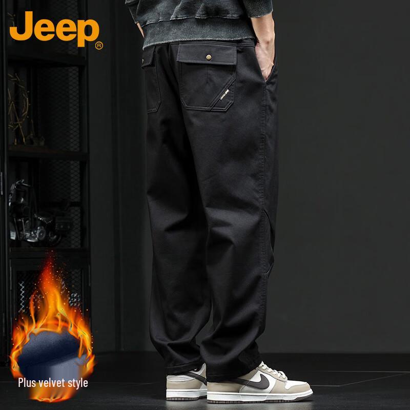 JEEP Men's Autumn/Winter Straight-Leg Casual Workwear Pants
