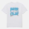 DESCENTE Cooling Tricot Wording White Graphic Short Sleeve T-Shirt White Sr223Ets58 (B Type)