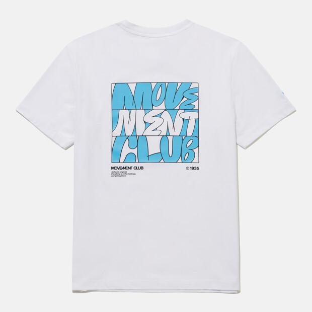 DESCENTE Cooling Tricot Wording White Graphic Short Sleeve T-Shirt White Sr223Ets58 (B Type)