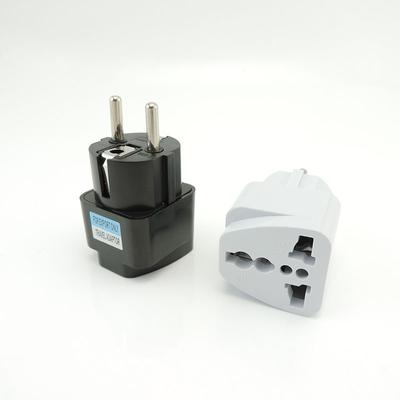 0V 10A 800W Uniwersalny adapter wtyczki EU GER AU Europejski Niemcy Chiński Konwerter gniazda zasilania Podróżna biała wtyczka