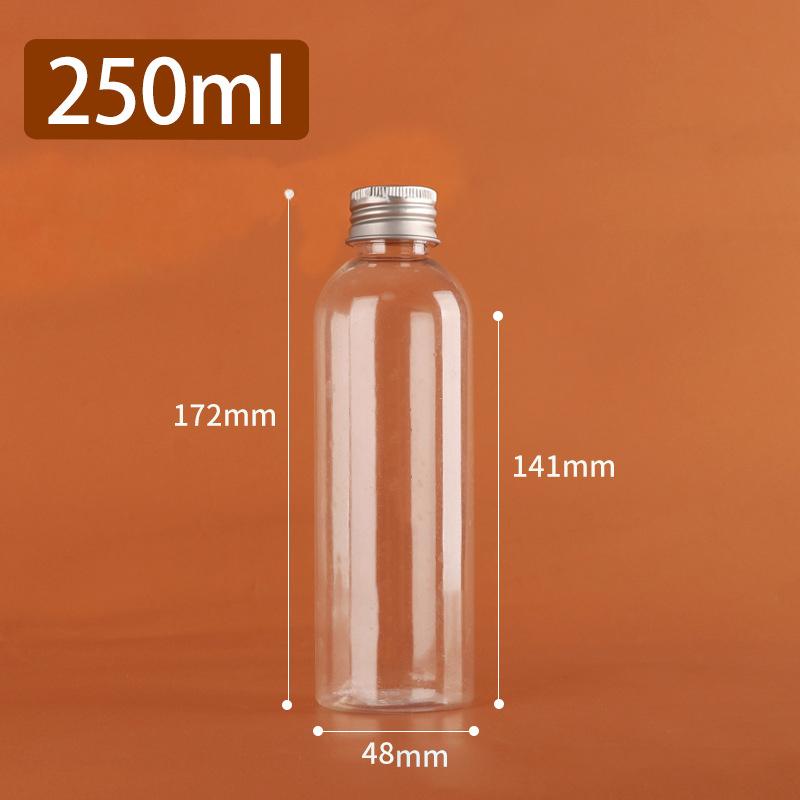 5Ml-500Ml Plastic Bottle Aluminum Cap Transparent Empty Bottle Lotion Sample Cosmetic Dispensing Bottles For Travel