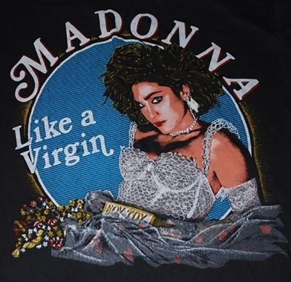 VINTAGE MADONNA LIKE A VIRGIN TOUR T- SHIRT