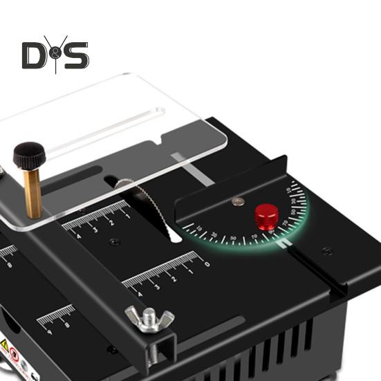Mini Table Saw with Powerful Motor 6000rpm High Speed Precise Cuts Adjustable Blade Compact Lightweight Design Multifunctional Table Saw Set