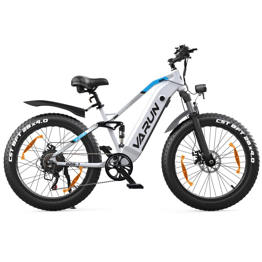 Varun S26-1 Dospělé Horské EBike S Dvojitou Kotoučovou Brzdou 26 Palcové Široké Terénní Pneumatiky Venkovní Elektrické Kolo 48V18Ah Baterie 750W Motor Elektrické Kolo