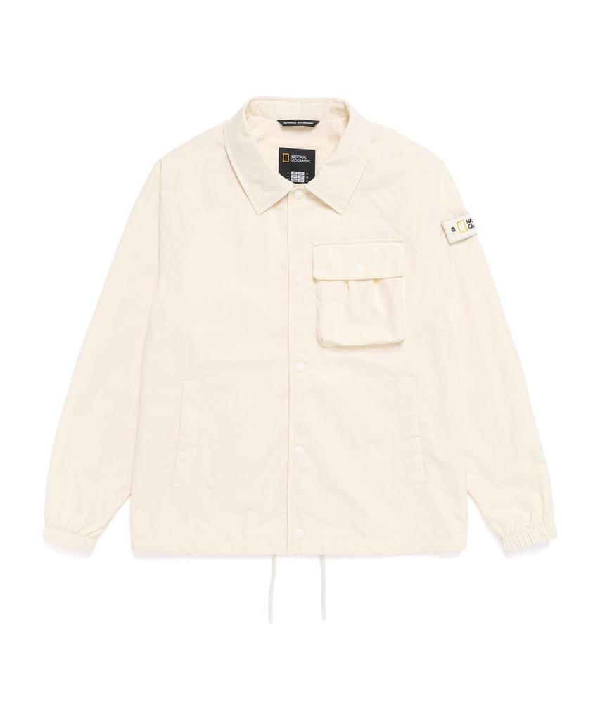 Nationalgeographic N261Ujp901 Collared Shirt Jacket Ivory