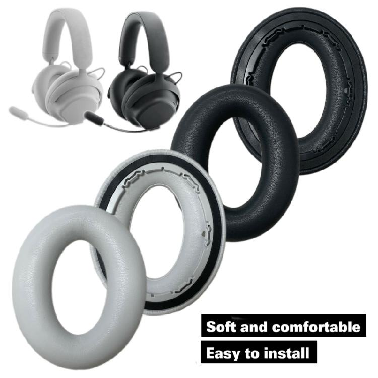 1 Pair Replacement Ear Pad for Bluetooth-compatible On-Ear Headphones Soft Leather Ear Cushion Foam Cover Replacement