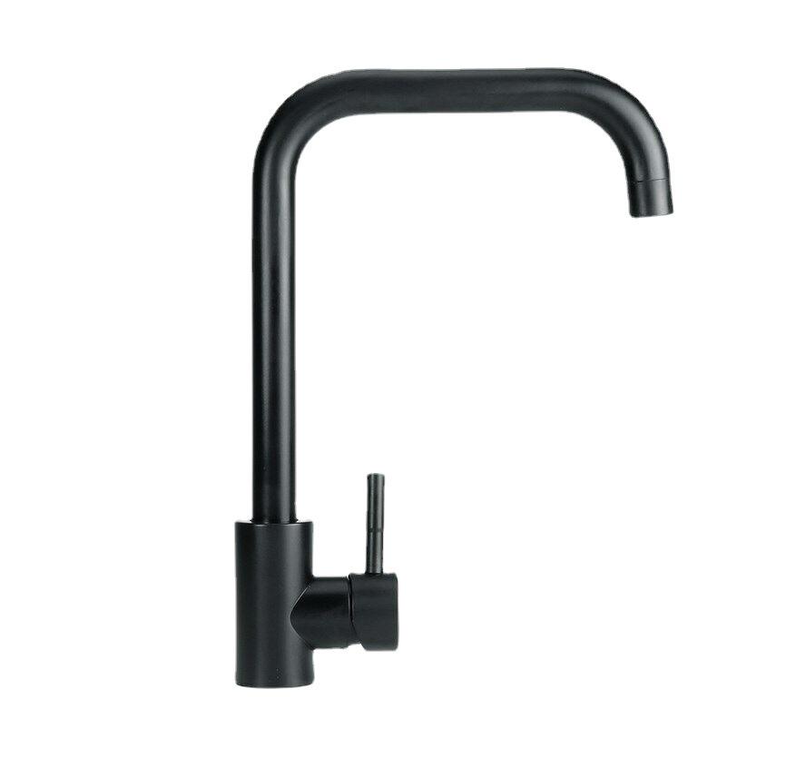 

Матовый черный кухонный смеситель, смеситель для горячей и холодной воды для кухни, смеситель для воды, кухонные краны чёрный