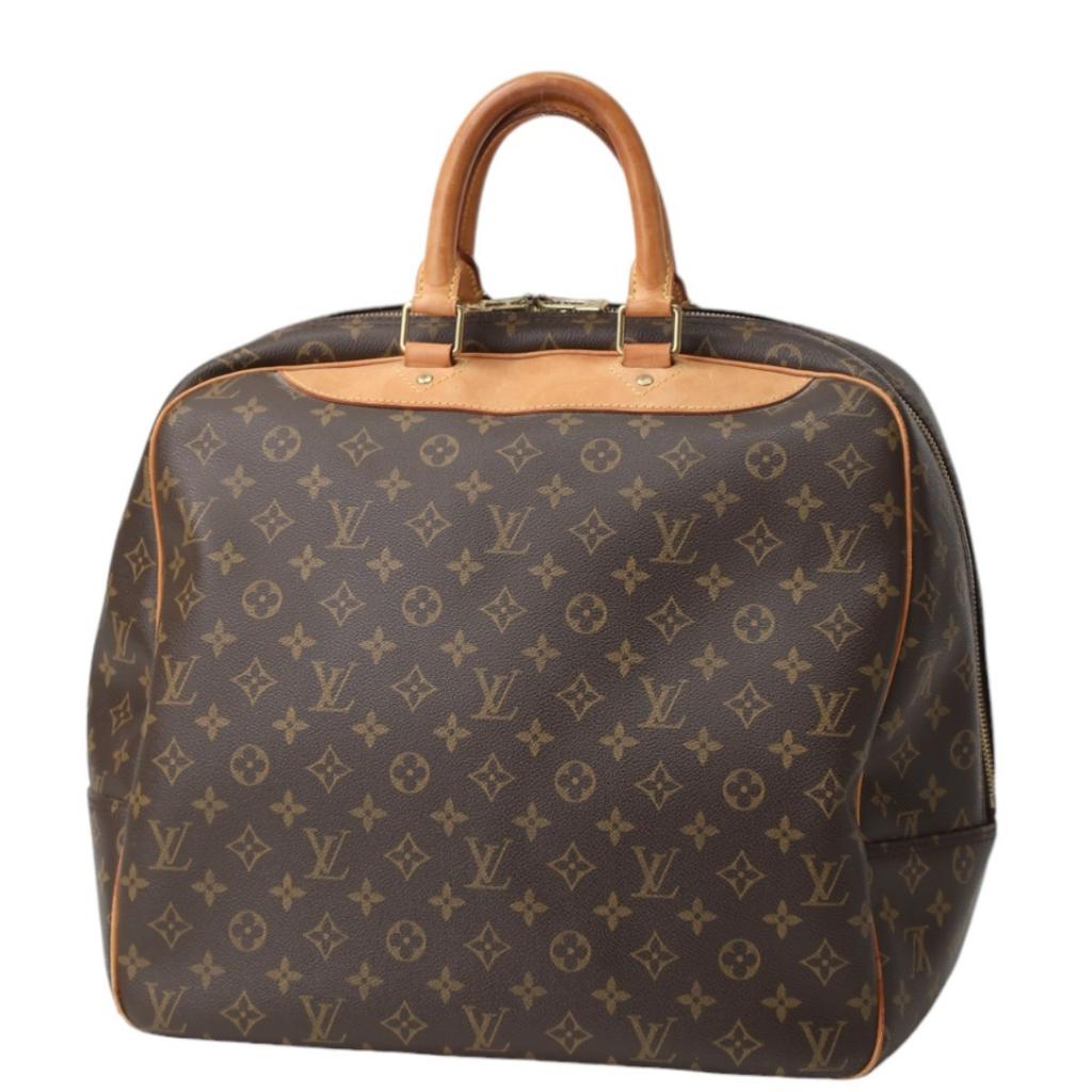 Louis Vuitton Monogram Evasion Boston Bag Sports Bag Monogram Canvas Brown Used