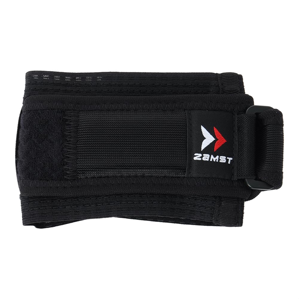 ZAMST Elbow Support Band for and All Size M Tennis, Golf, Sports, Ambidextrous, Black, 1pc, (Item No. 374702)