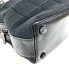 CHANEL CC Mark logo chocolate bar Tote Bag Shoulder Bag cotton / Leather Black