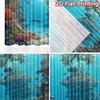 2pcs, 2D FLAT PRINTING Curtains (Without Rod) Ocean Paradise Holiday Curtains Fabric Curtains Decorations Suitable for Living